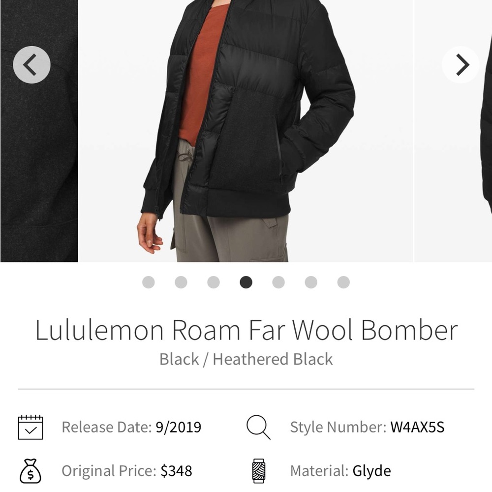 (2) Reversible lululemon winter bomber jacket - Picture 7 of 8